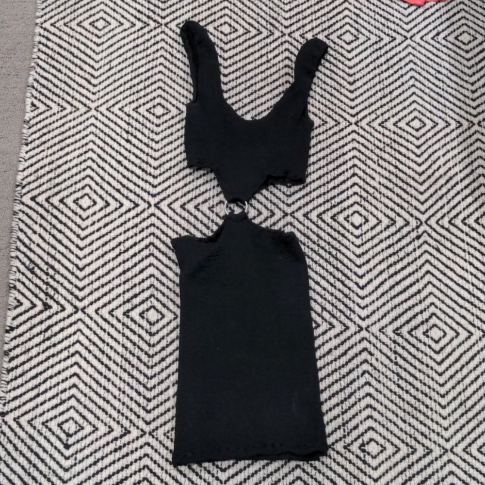 Black cutout dress